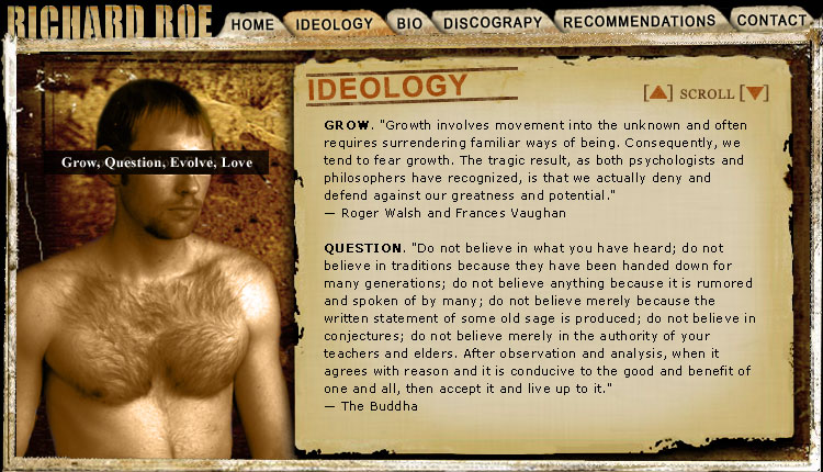 Richard Roe Ideology Screenshot